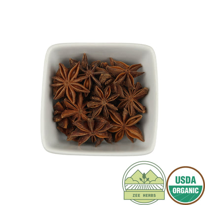 Star Anise, Organic Whole - Illicium Verum