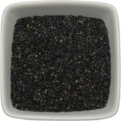 Black Sesame Seeds, Organic Whole - Sesamum Radiatum