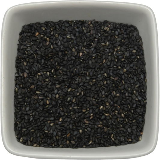 Black Sesame Seeds, Organic Whole - Sesamum Radiatum