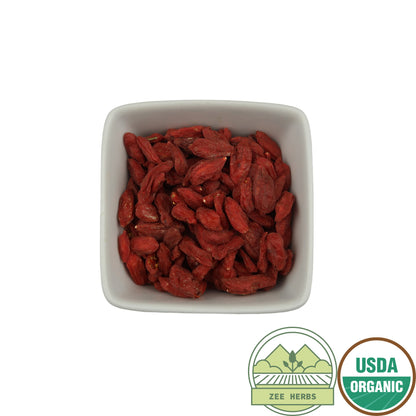 Goji Berries, Organic Whole (Lycium Barbarum)