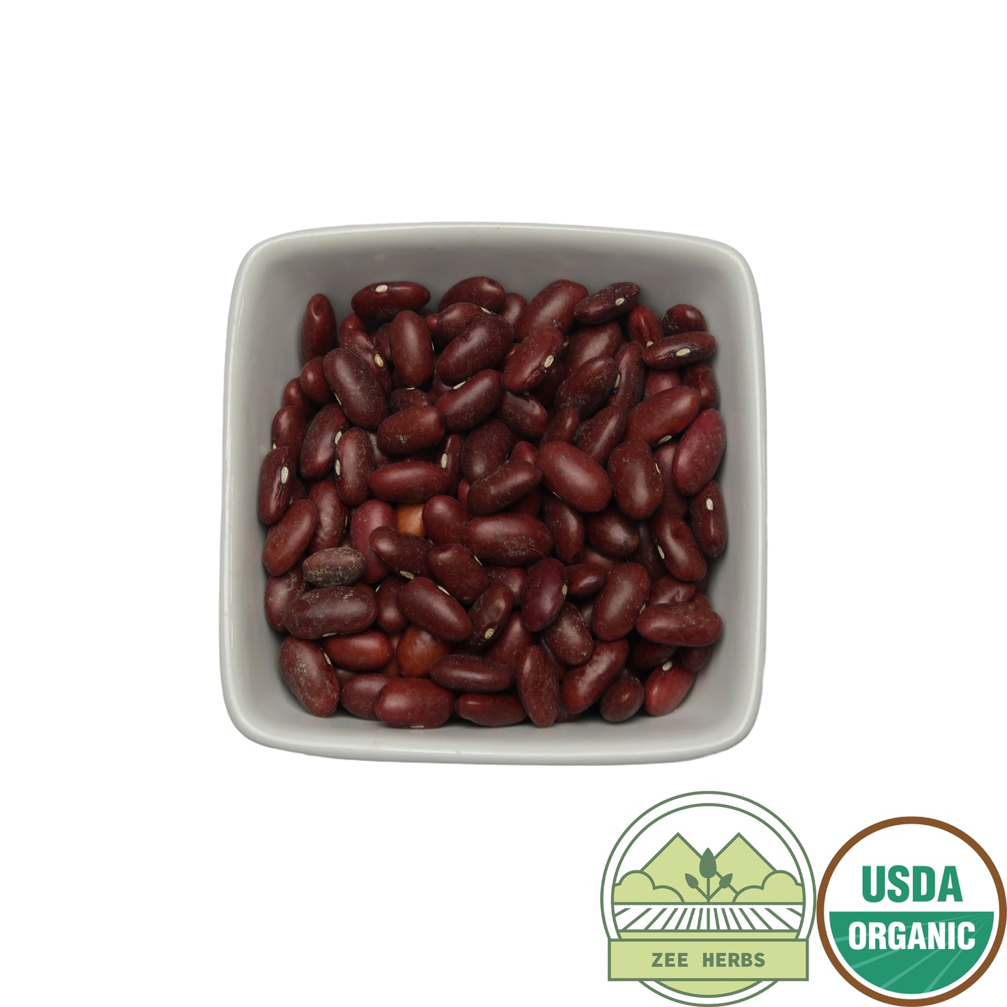 Organic Dark Red Kidney Beans, Whole (Phaseolus Vulgaris)