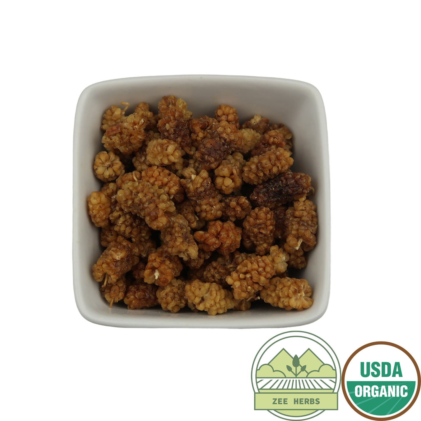 White Mulberries, Organic Whole - Morus Alba