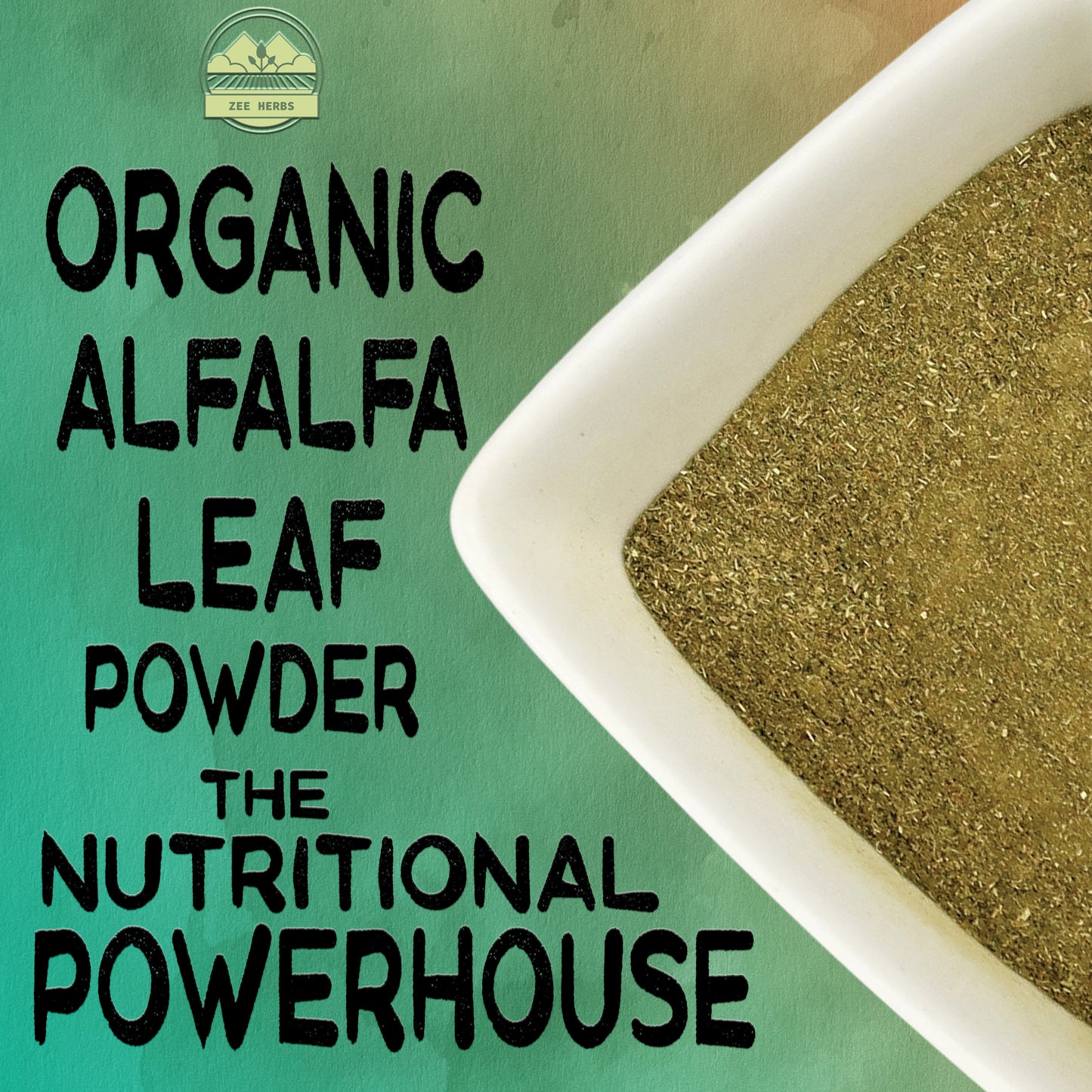 Alfalfa Leaf Herb Powder - Nutrient-Rich Superfood for Smoothies & Teas