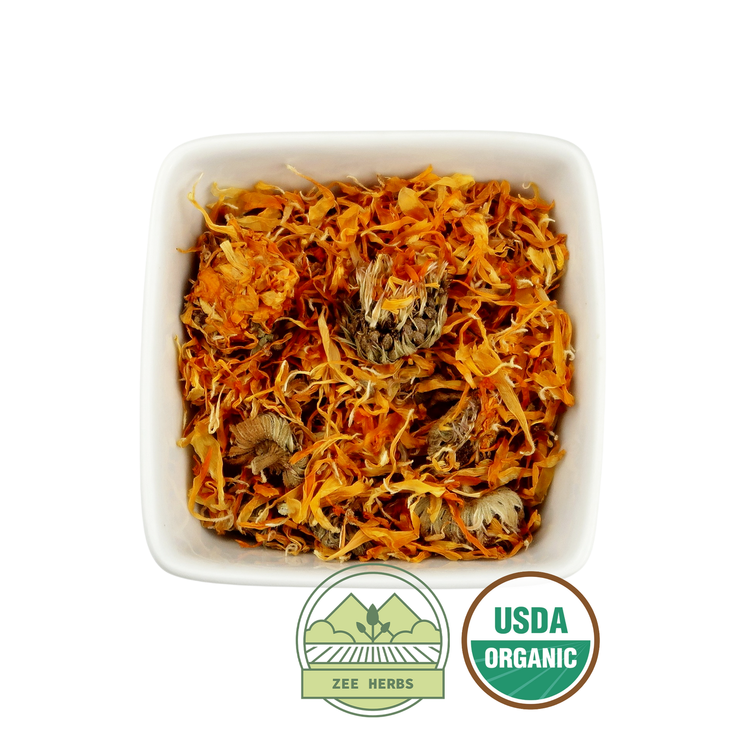 Marigold Orange, Organic Whole - Calendula officinalis