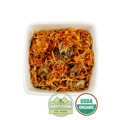 Marigold Orange, Organic Whole - Calendula officinalis