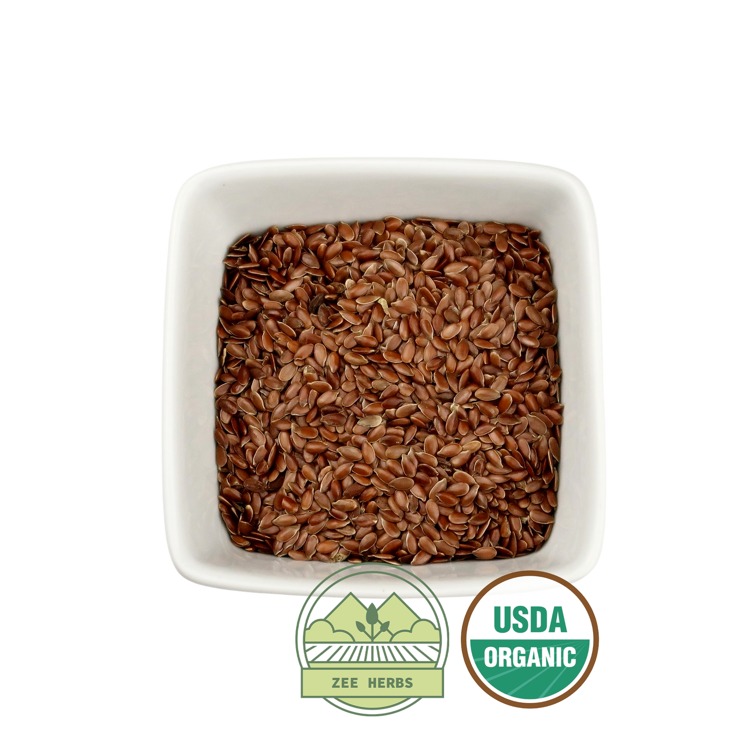 Organic Flax Seed, Whole (Linum usitatissimum)