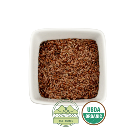 Organic Flax Seed, Whole (Linum usitatissimum)