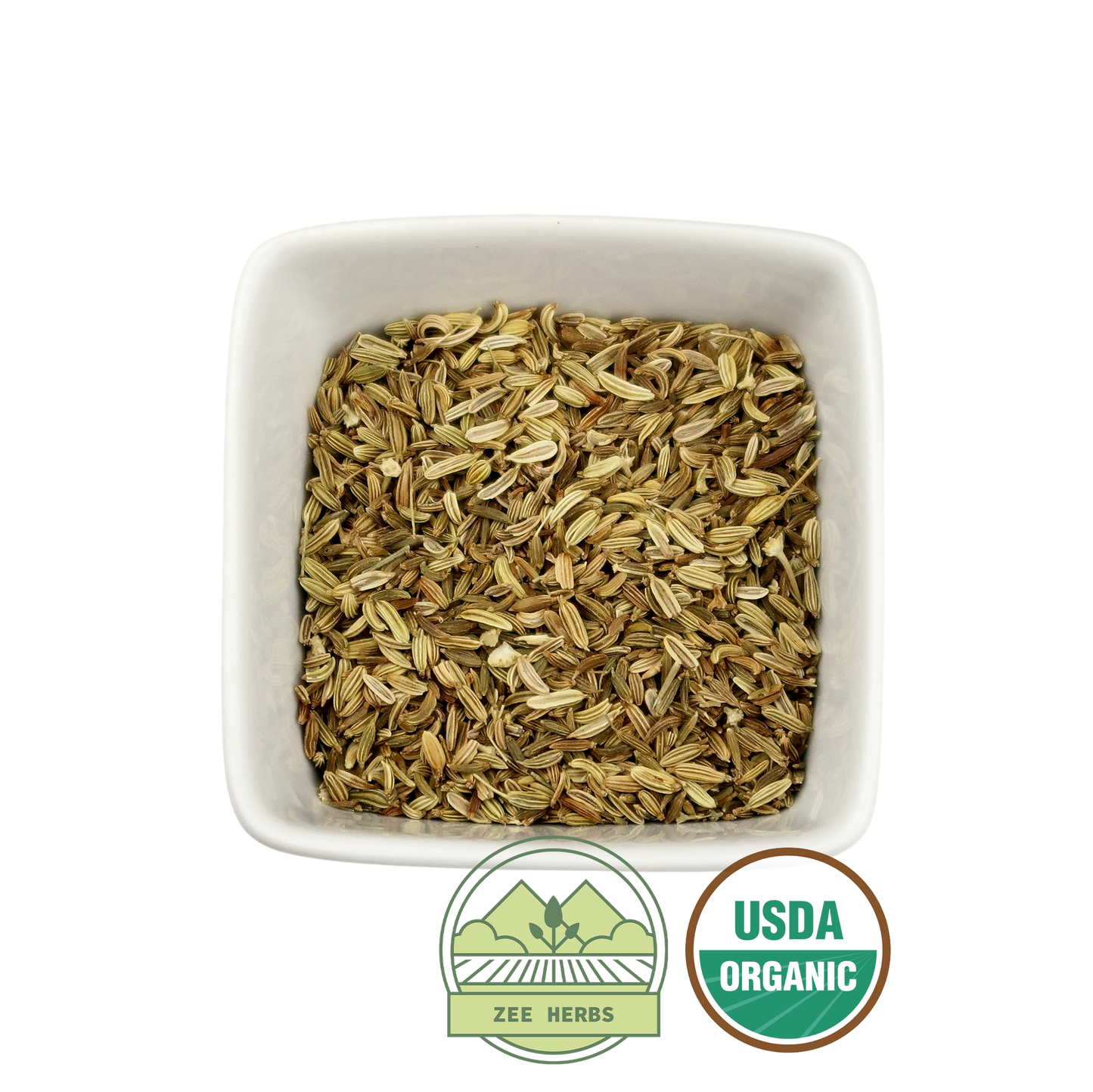 Organic Fennel Seed, Whole (Foeniculum vulgare)