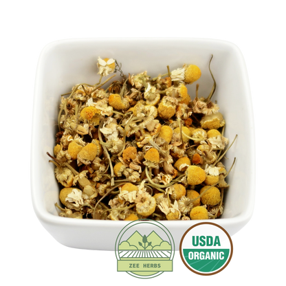 Chamomile, Organic Whole - Matricaria recutita