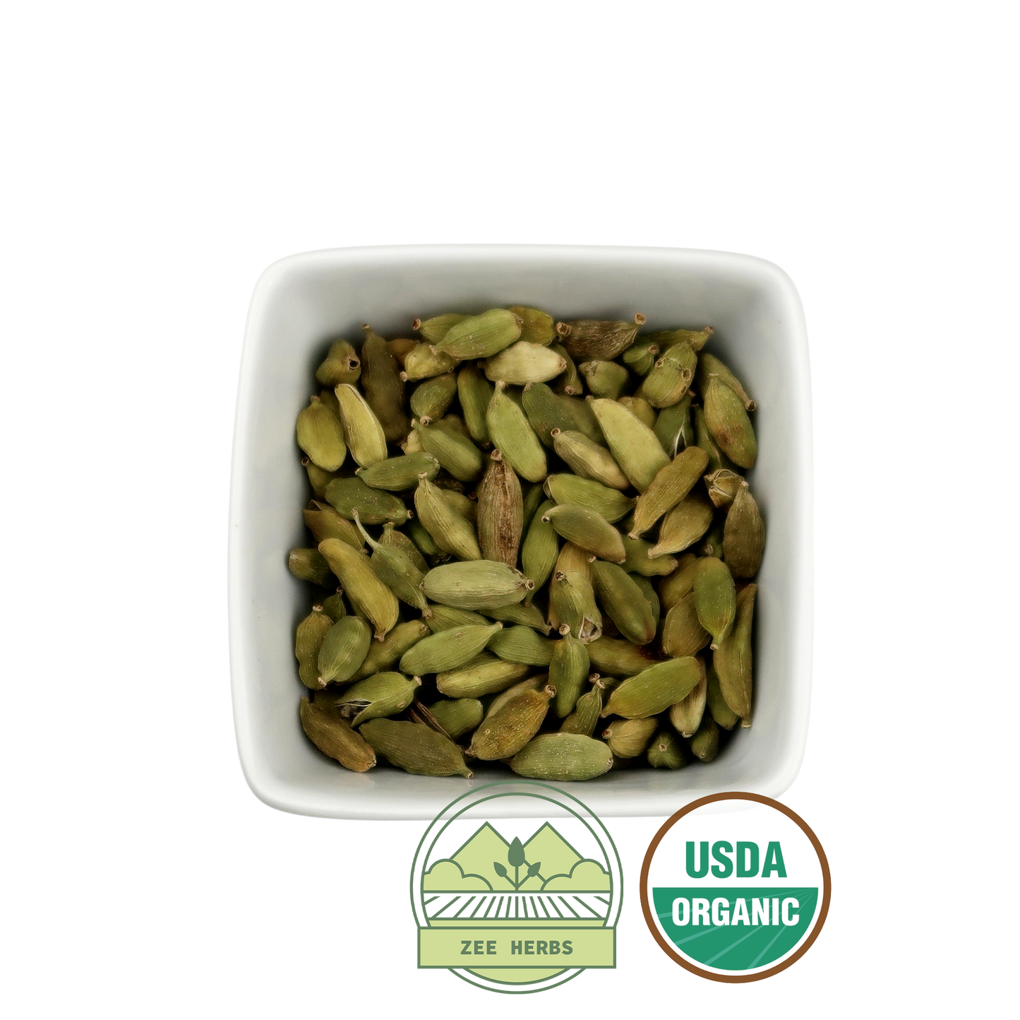 Cardamom Pods, Organic Whole - Elettaria cardamomum