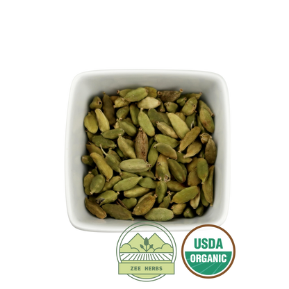 Cardamom Pods, Organic Whole - Elettaria cardamomum