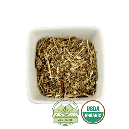 Wormwood Herb, Organic Cut & Sifted - Artemisia absinthium