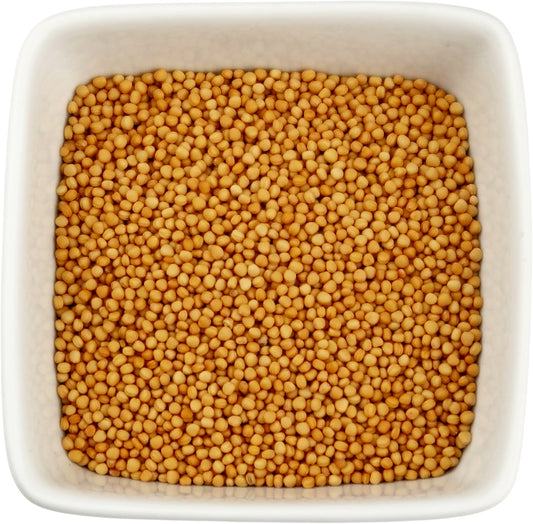 Organic Mustard Seed Yellow, Whole (Sinapis alba)